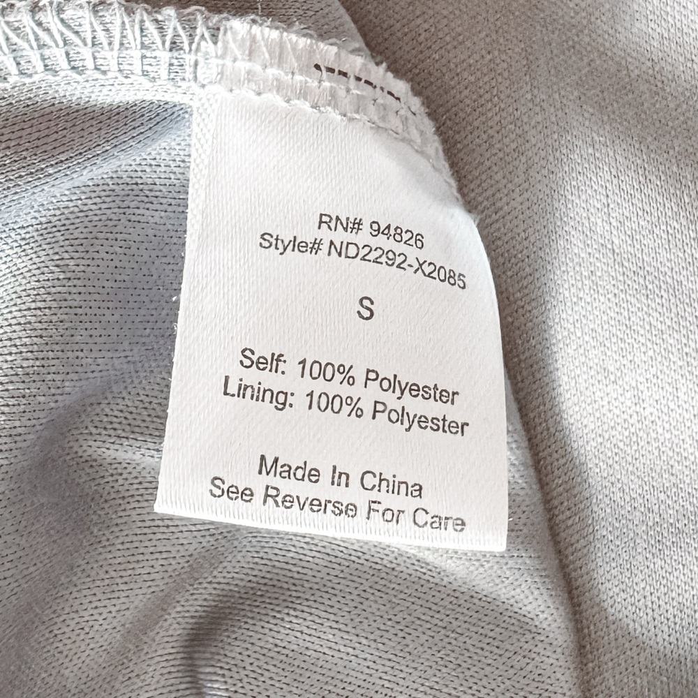 No Frills Floral Tie Back Sheer Skirt Winter Chic Midi dress Light‎ Purple Small - Picture 9 of 9